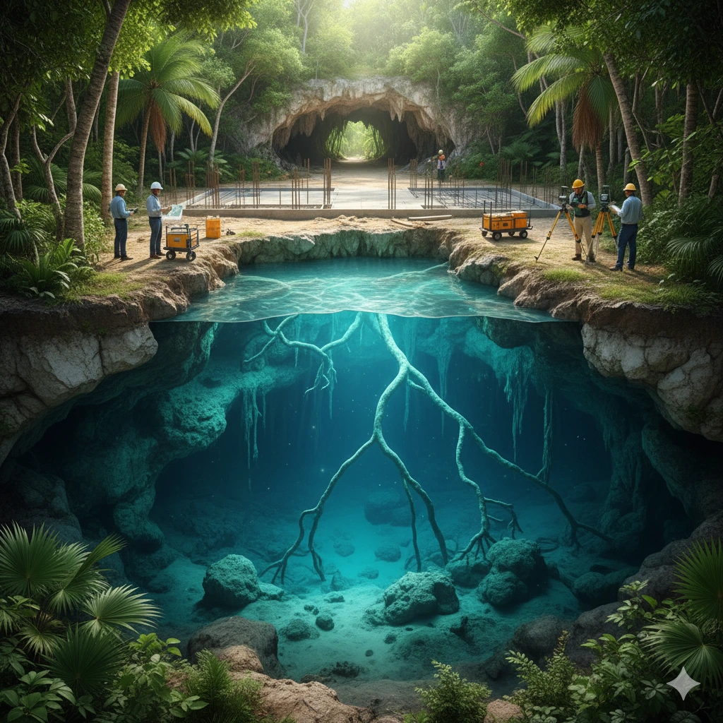 Cenotes y cavernas en Quintana Roo: Cómo detectarlos antes de construir hoteles y desarrollos
