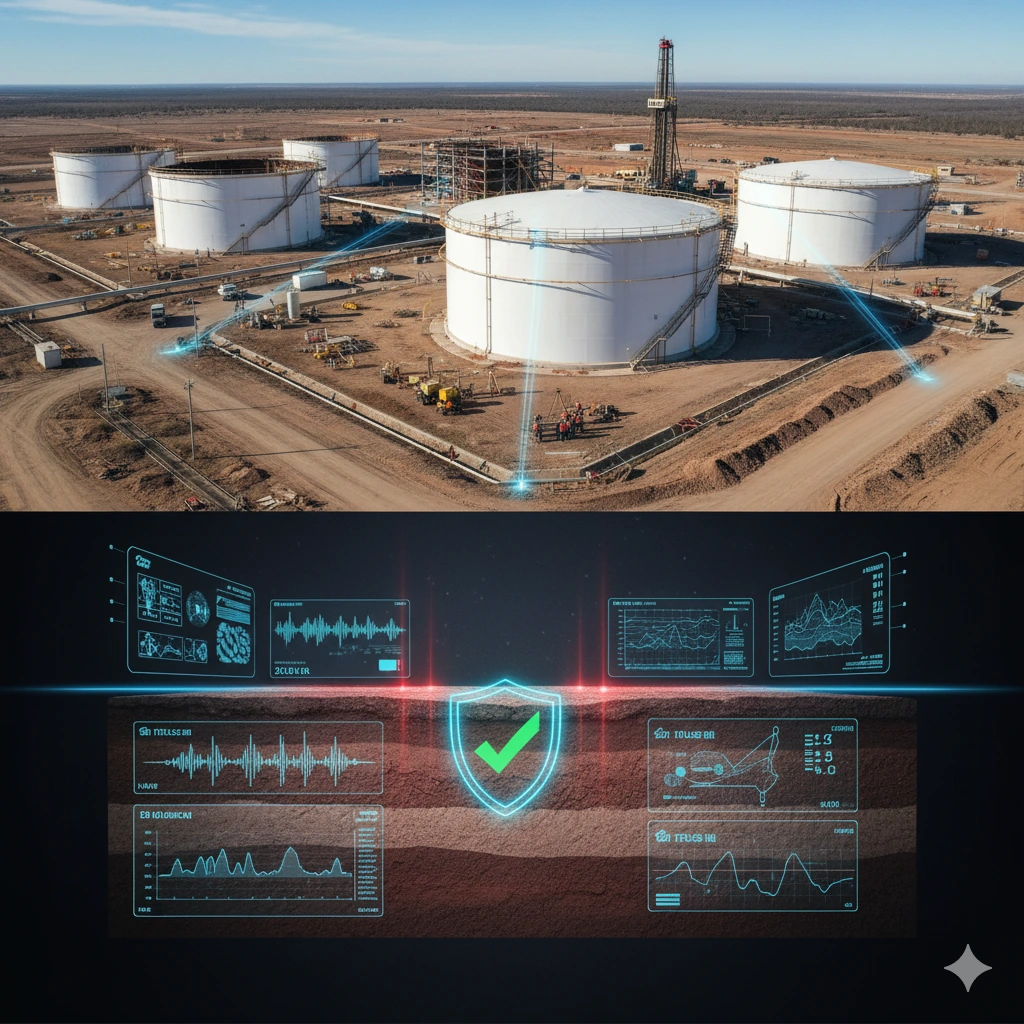 Geofísica para la industria petrolera: caracterización de sitios para tanques de almacenamiento