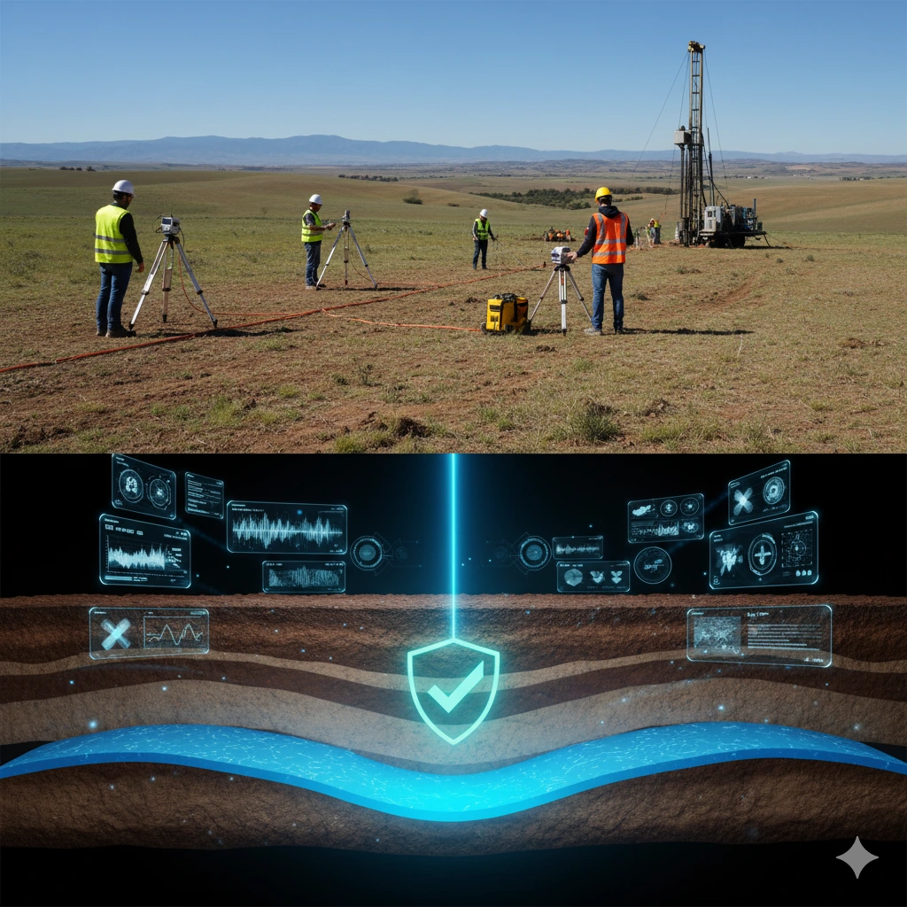 Geofísica para pozos de agua: cómo localizar acuíferos de manera eficiente