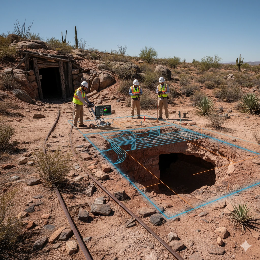 Minas abandonadas en Zacatecas: localización de túneles y galerías con georradar